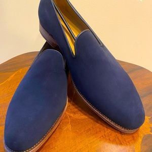 Meermin Mens Blue suede shoes  MTO NEW